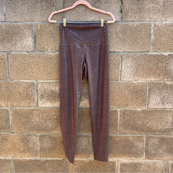 Offline by Aerie Brown Leopard Cheetah Print - 7/8 Length - High Waisted - Large - Picture 1 of 6